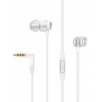 Sennheiser CX 300S WHITE, Универсальные внутриканальные наушники с микрофоном, 17 - 21000 Гц, 18 Ом, кабель кабель 1,2 м с 1-кнопочным блоком управления и микрофоном, разъём 3,5 мм