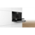 Встраиваемая электрическая духовка BOSCH Home Connect!! Serie 8, компактный духовой шкаф-пароварка, черный, 14 режимов + комбинированные режимы, функция приготовление на пару 100%, 4-слойное остекление, 3 цветных текстовых TFT-дисплея 2,5" с сенсорным упр