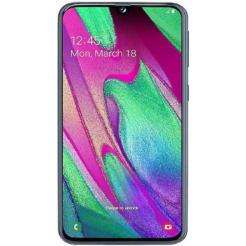 Смартфон Samsung SM-A405F Galaxy A40 64Gb 4Gb черный моноблок 3G 4G 2Sim 5.9" 1080x2340 Android 9 16Mpix 802.11 a/b/g/n/ac NFC GPS GSM900/1800 GSM1900 TouchSc MP3 A-GPS microSD max512Gb