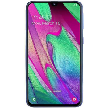 Смартфон Samsung SM-A405F Galaxy A40 64Gb 4Gb синий моноблок 3G 4G 2Sim 5.9" 1080x2340 Android 9 16Mpix 802.11 a/b/g/n/ac NFC GPS GSM900/1800 GSM1900 TouchSc MP3 A-GPS microSD max512Gb