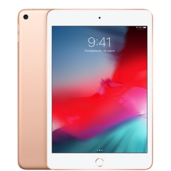 Планшет Apple iPad mini 2019 MUQY2RU/A A12 Bionic/RAM2Gb/ROM64Gb 7.9" IPS 2048x1536/iOS/золотистый/8Mpix/7Mpix/BT/WiFi/Touch/10hr