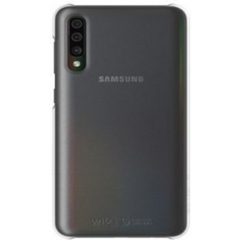 Чехол (клип-кейс) Samsung для Samsung Galaxy A50 WITS Premium Hard Case прозрачный/серебристый (GP-FPA505WSBSW)