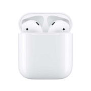 Гарнитура вкладыши Apple AirPods белый беспроводные bluetooth (в ушной раковине) (кейс в компл.)