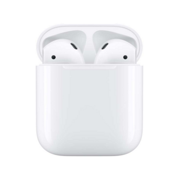 Гарнитура вкладыши Apple AirPods белый беспроводные bluetooth (в ушной раковине) (кейс в компл.)