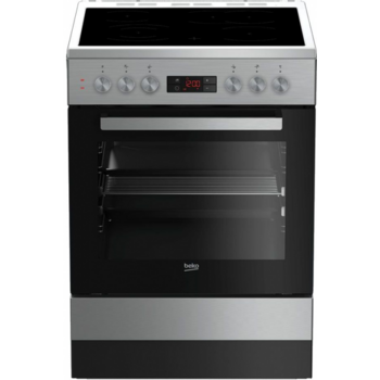 Плита Электрическая Beko FSM67320DXT серебристый стеклокерамика