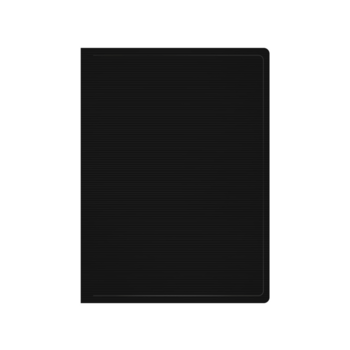 Папка с 10 прозр.вклад. Бюрократ DeLuxe DLV10BLCK A4 пластик 0.7мм черный