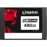 Твердотельный накопитель Kingston SSD DC500R, 480GB, 2.5" 7mm, SATA3, 3D TLC, R/W 555/500MB/s, IOPs 98 000/12 000, TBW 438, DWPD 0.5 (5 лет)