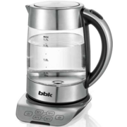 Чайник электрический BBK EK1723G 1.7л. 2200Вт нержавеющая сталь (корпус: нержавеющая сталь/стекло)