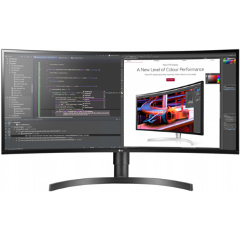 Монитор LG 34" UltraWide 34WL85C-B черный IPS LED 21:9 HDMI M/M матовая HAS 1000:1 300cd 178гр/178гр 3440x1440 DisplayPort UWQHD+ USB 8кг