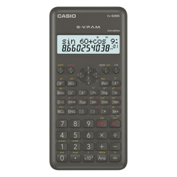 Калькулятор научный Casio FX-82MS-2-W-ET-D черный 10-разр.