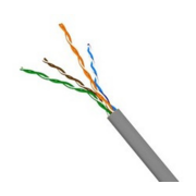 Кабель информационный Lanmaster NM-FTP5E4PR-CCA кат.5е F/UTP общий экран 4X2X24AWG PVC внутренний 305м серый