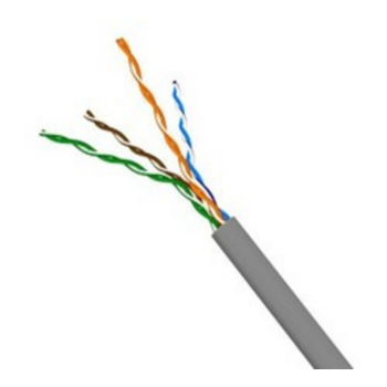 Кабель информационный Lanmaster NM-FTP5E4PR-CCA кат.5е F/UTP общий экран 4X2X24AWG PVC внутренний 305м серый