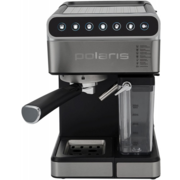 Кофеварка эспрессо Polaris PCM 1535E 1400Вт черный/серебристый