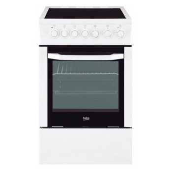 Плита Электрическая Beko FFSS57101GW белый стеклокерамика