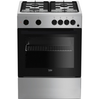 Плита Комбинированная Beko FFSS62010GS серебристый/черный реш.эмаль