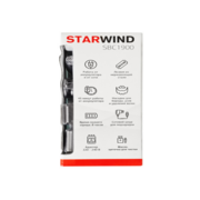 Машинка для стрижки Starwind SBC1900 черный/серебристый 3Вт (насадок в компл:9шт)