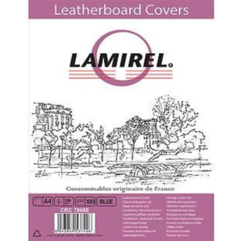 Обложки для переплёта Fellowes A4 230г/м2 синий (100шт) Lamirel (LA-78688)