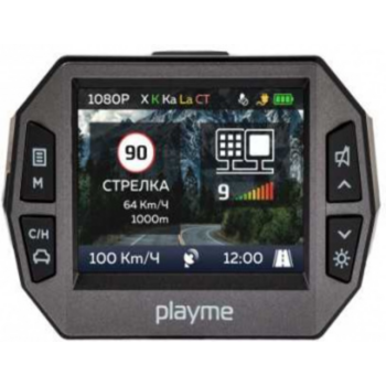 Видеорегистратор с радар-детектором Playme P600SG GPS черный