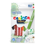 Фломастеры для ткани Carioca Fabric Liner 42909 10цв. блистер картонный