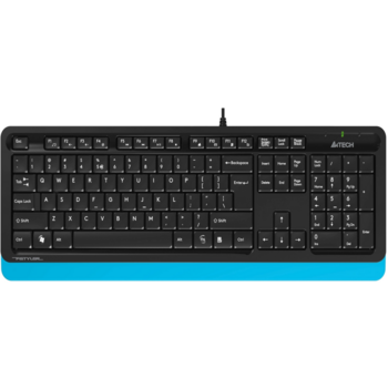 Клавиатура + мышь A4Tech Fstyler F1010 клав:черный/синий мышь:черный/синий USB Multimedia (F1010 BLUE)