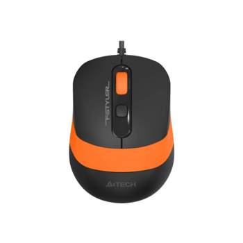 Мышь A4Tech Fstyler FM10 черный/оранжевый оптическая 1600dpi USB 4but (FM10 ORANGE)