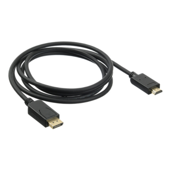 Кабель аудио-видео Buro v. 1.2 DisplayPort (m)/HDMI (m) 2м. Позолоченные контакты черный (BHP DPP_HDMI-2)