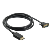 Кабель аудио-видео Buro 1.1v DisplayPort (m)/VGA (m) 2м. Позолоченные контакты черный (BHP DPP_VGA-2)