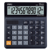 Калькулятор бухгалтерский Deli EM01120 черный 12-разр.