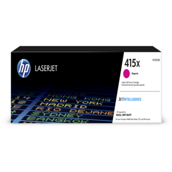 HP W2033X Картридж 415X увеличенной емкости, пурпурный (6000стр.) {HP LJ M454/MFP M479}