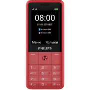 Мобильный телефон Philips E169 Xenium красный моноблок 2Sim 2.4" 240x320 0.3Mpix GSM900/1800 GSM1900 MP3 FM microSD max16Gb