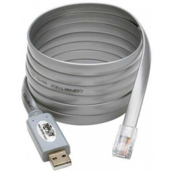 Кабель Tripplite PIMF cat5E 1.8м серый RJ-45 (m)-USB (m)