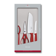 Набор ножей кухон. Victorinox Swiss Classic Kitchen (6.7131.4G) компл.:4шт красный подар.коробка