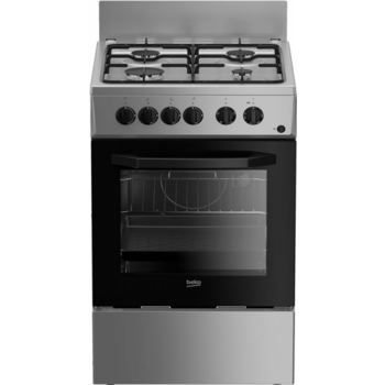 Плита Комбинированная Beko FFSS52010GS серебристый реш.эмаль