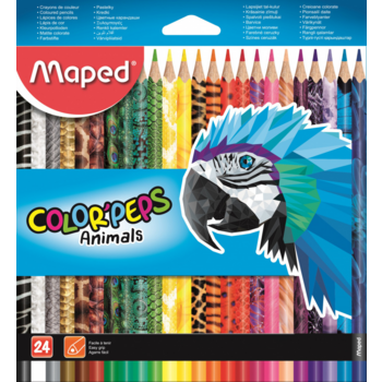 Карандаши цветные Maped Color`Peps 832224 декорированные карт.кор.