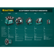 KRAFTOOL LL-3D #2 нивелир лазерный, 3х360° , 20м/70м , IP54, точн. +/-0,2 мм/м, держатель, в коробке (34640-2)