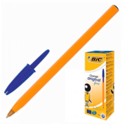 Ручка шариковая Bic ORANGE (8099221) 0.3мм корпус пластик оранжевый синие чернила коробка картонная