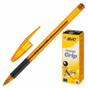 Ручка шариковая Bic ORANGE GRIP FINE (811925) 0.7мм корпус пластик резин. манжета оранжевый черные чернила коробка картонная