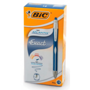 Ручка шариковая Bic ATLANTIS EXACT (918505) авт. 0.7мм корпус пластик резин. манжета синие чернила коробка картонная