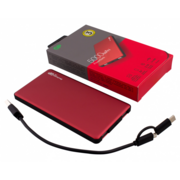 Мобильный аккумулятор GP Portable PowerBank MP05 5000mAh 2.1A 2xUSB красный (MP05MAR)