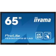 Панель Iiyama 65" TE6503MIS-B1AG черный IPS LED 8ms 16:9 HDMI M/M матовая 1200:1 350cd 178гр/178гр 3840x2160 D-Sub DisplayPort USB 45кг