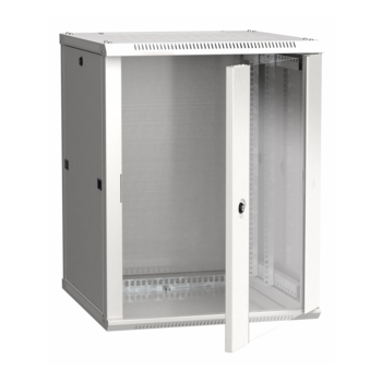 Шкаф коммутационный ITK Linea W (LWR3-12U66-GF) настенный 12U 600x600мм пер.дв.стекл задн.дв.стал.лист 90кг серый 500мм 32кг 200град. 635мм IP20 IK08 сталь