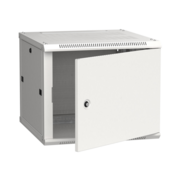 Шкаф коммутационный ITK Linea W (LWR3-09U66-MF) настенный 9U 600x600мм пер.дв.металл 2 бок.пан. направл.под закл.гайки 90кг серый 500мм 200град. 600мм IP20 IK10 сталь