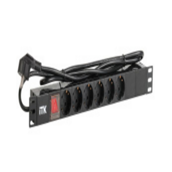 Блок распределения питания ITK PH12-6D1-P гор.размещ. 6xSchuko базовые 16A Schuko 2м