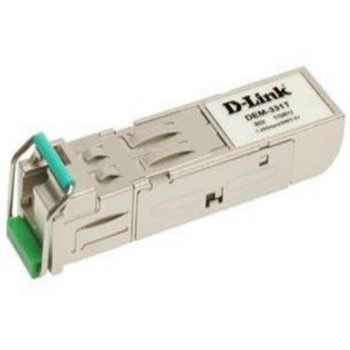 D-Link 331T/20KM/A1A WDM SFP-трансивер с 1 портом 1000Base-BX-D (Tx:1550 нм, Rx:1310 нм) для одномодового оптического кабеля (до 20 км)