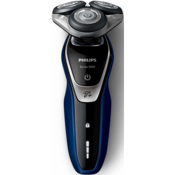 Бритва роторная Philips Series 5000 S5572/10 реж.эл.:3 питан.:аккум. черный/синий