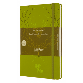 Блокнот Moleskine LIMITED EDITION HARRY POTTER LEHP02QP060C Large 130х210мм 192стр. линейка твердая обложка светло-зеленый