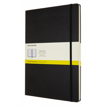 Блокнот Moleskine CLASSIC QP111 A4 297x210мм 192стр. клетка твердая обложка черный