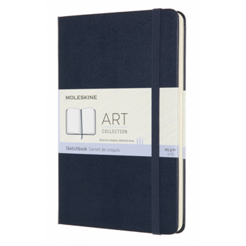 Блокнот для рисования Moleskine ART SKETCHBOOK ARTQP054B20 Medium 115x180мм 88стр. нелинованный твердая обложка синий