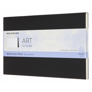 Блокнот для акварели Moleskine ART WATERCOLOR ARTWBL3 Large 130х210мм 20стр. нелинованный мягкая обложка черный