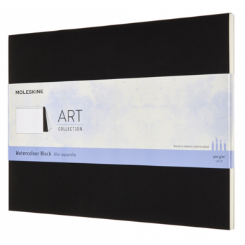 Блокнот для акварели Moleskine ART WATERCOLOR ARTWBL10 230х310мм 20стр. нелинованный мягкая обложка черный